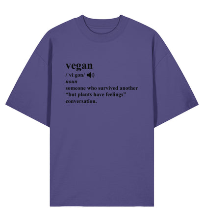 Dusk Oversized T-Shirt – Dictionary Vegan - Vegayn
