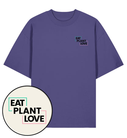 Dusk Oversized T-Shirt – Eat plant. Plant love - Vegayn