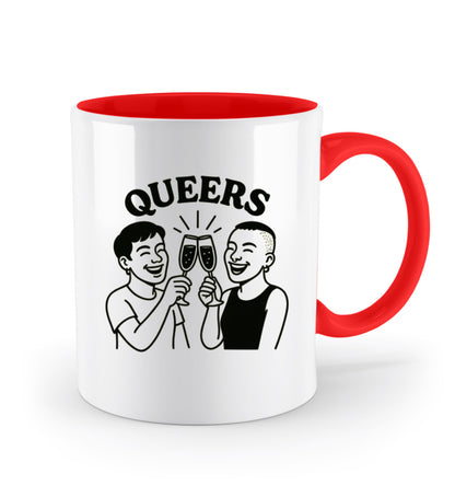 Fire Red Two-coloured Mug – Queers - Vegayn