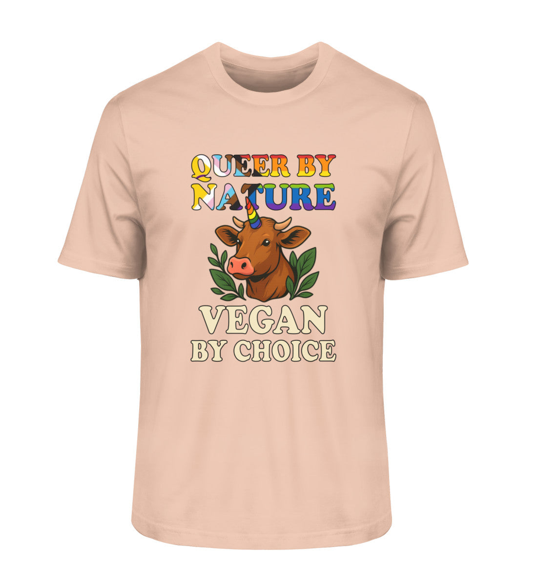 Fraiche Peche Classic T-Shirt Cow Unicorn – Queer by nature, Vegan by choice - Vegayn