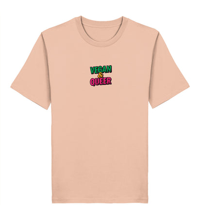 Fraiche Peche Classic T-Shirt Embroidery – Vegan & Queer - Vegayn