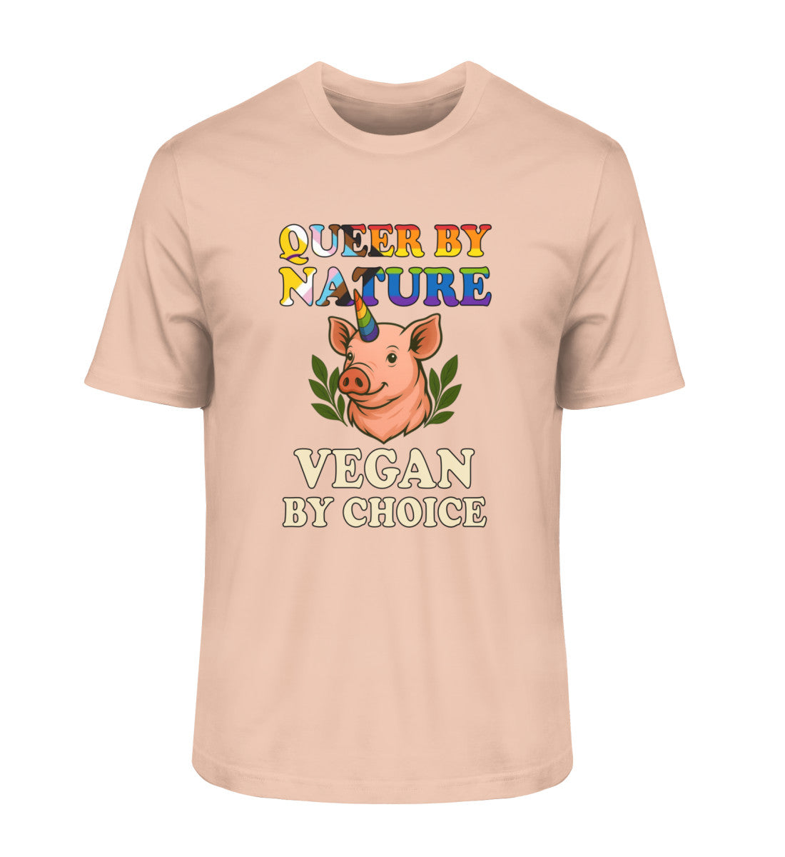 Fraiche Peche Classic T-Shirt Pig Unicorn – Queer by nature, Vegan by choice - Vegayn