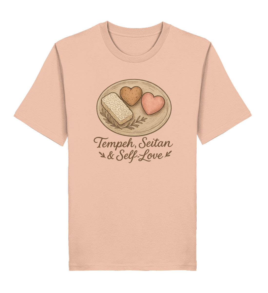 Fraiche Peche Classic T-Shirt – Tempeh, seitan & self-love - Vegayn