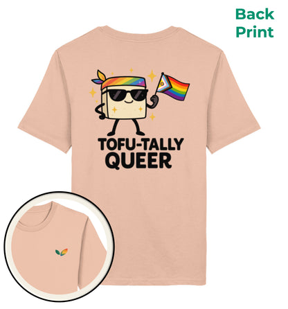 Fraiche Peche Classic T-Shirt – Tofu-tally queer with bandana - Vegayn