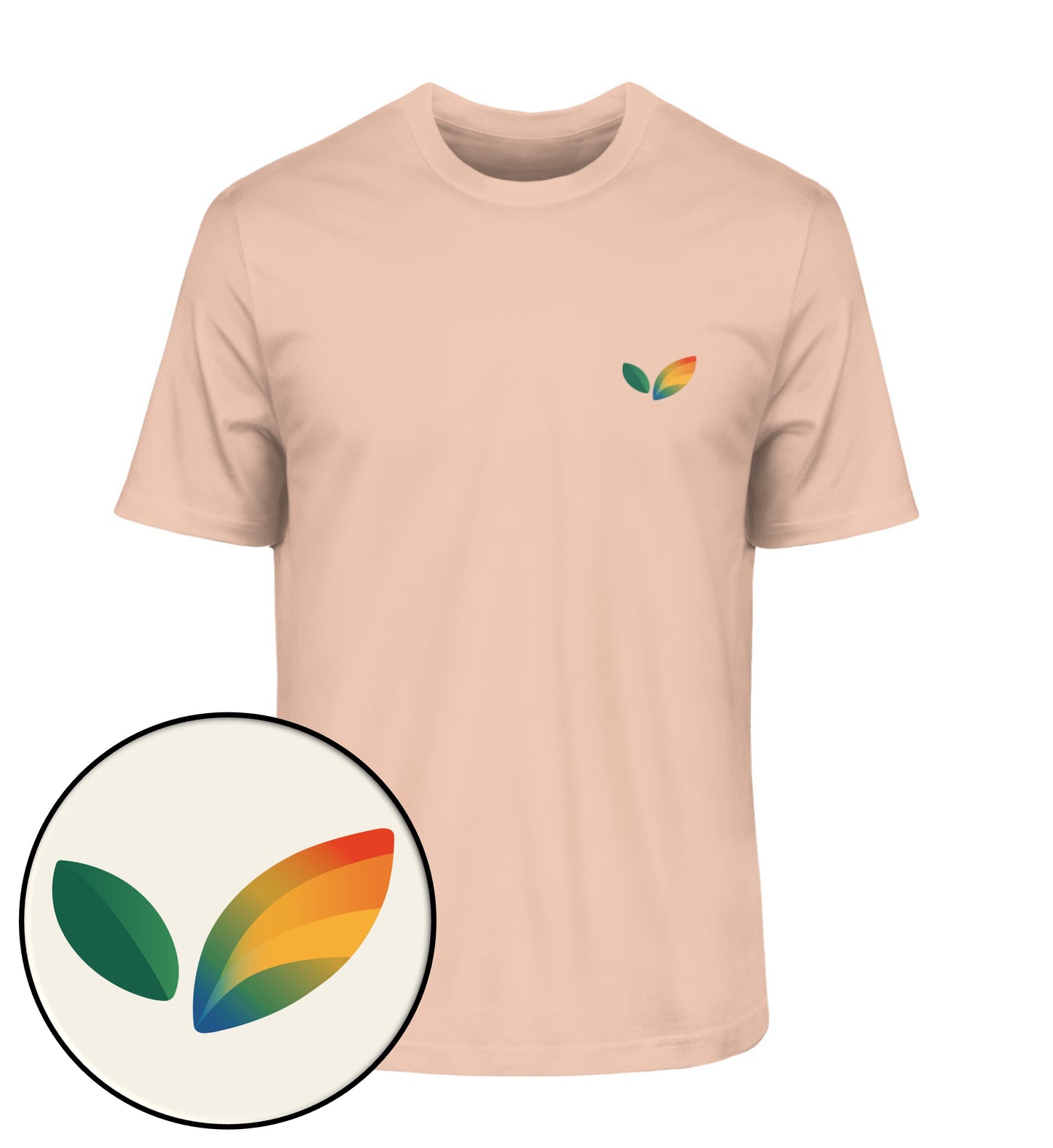 Fraiche Peche Classic T-Shirt – Vegayn Queer Little Leaf