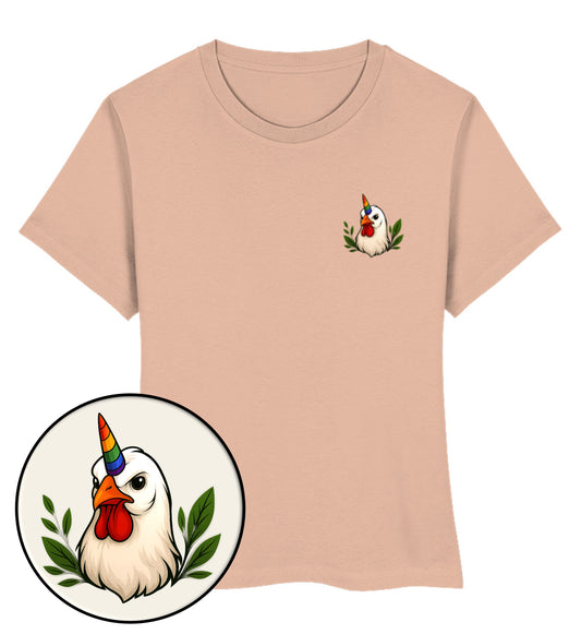 Fraiche Peche Short-Fit T-Shirt – Chicken Queercorn - Vegayn