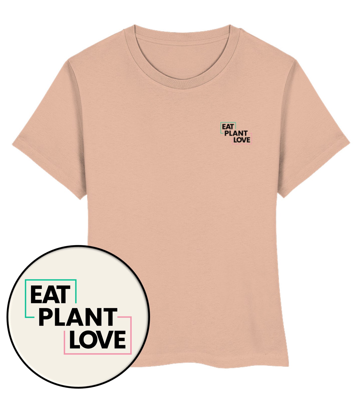 Fraiche Peche Short-Fit T-Shirt – Eat plant. Plant love - Vegayn