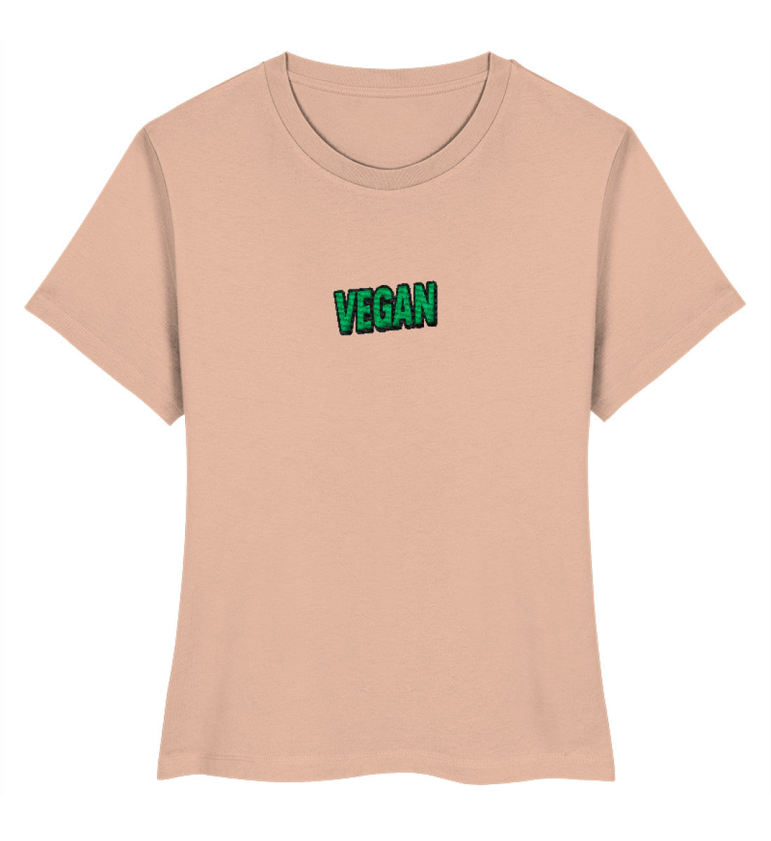 Fraiche Peche Short-Fit T-Shirt Embroidery – Vegan - Vegayn