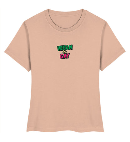 Fraiche Peche Short-Fit T-Shirt Embroidery – Vegan & Gay - Vegayn