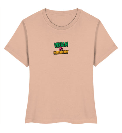 Fraiche Peche Short-Fit T-Shirt Embroidery – Vegan & Non-Binary - Vegayn