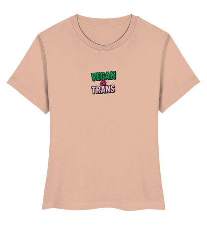 Fraiche Peche Short-Fit T-Shirt Embroidery – Vegan & Trans - Vegayn