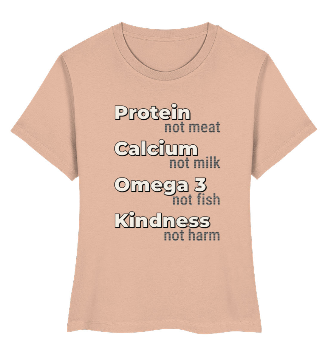 Fraiche Peche Short-Fit T-Shirt – Protein, not meat... - Vegayn