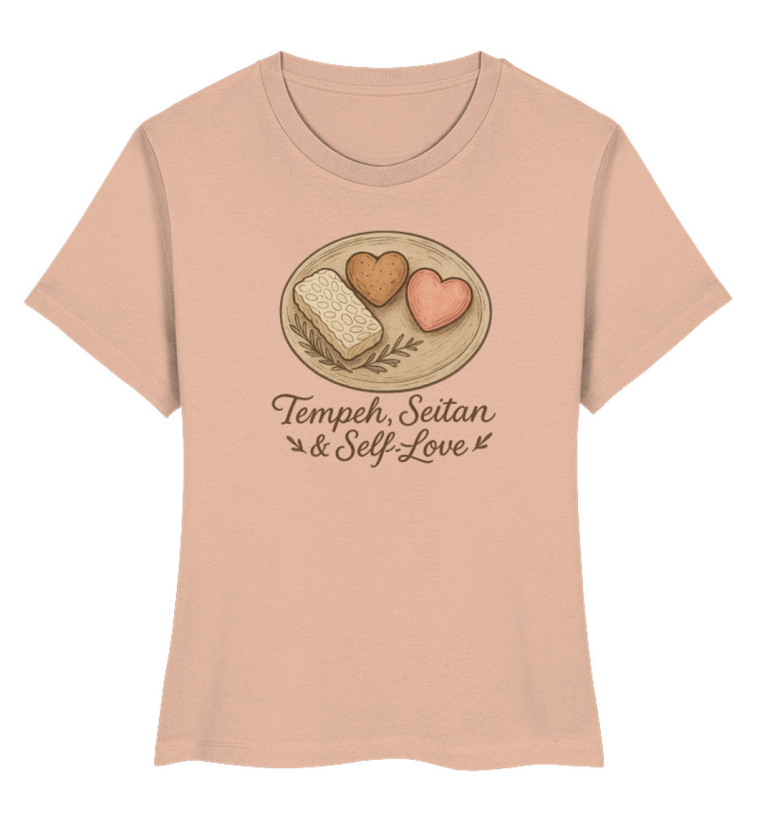 Fraiche Peche Short-Fit T-Shirt – Tempeh, seitan & self-love - Vegayn