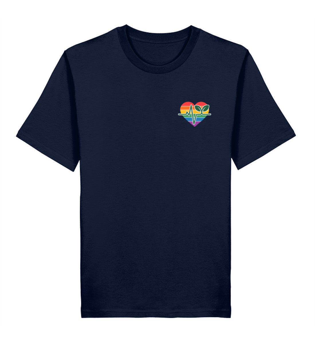 French Navy Classic T-Shirt – Queer-Vegan ECG - Vegayn