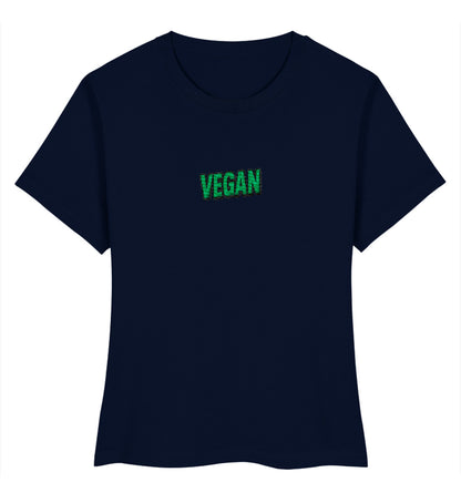 French Navy Short-Fit T-Shirt Embroidery – Vegan - Vegayn