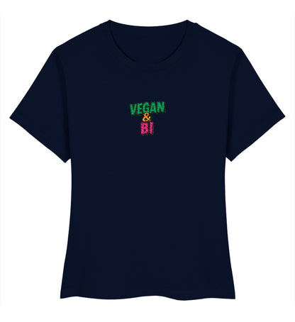 French Navy Short-Fit T-Shirt Embroidery – Vegan & Bi - Vegayn