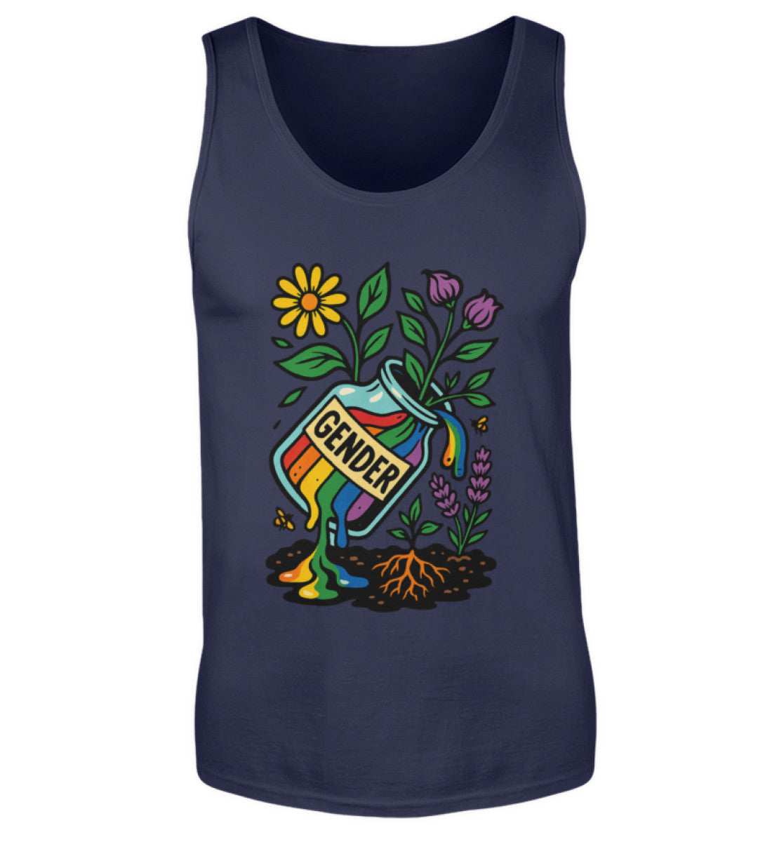 French Navy Tank Top – Gender - Vegayn
