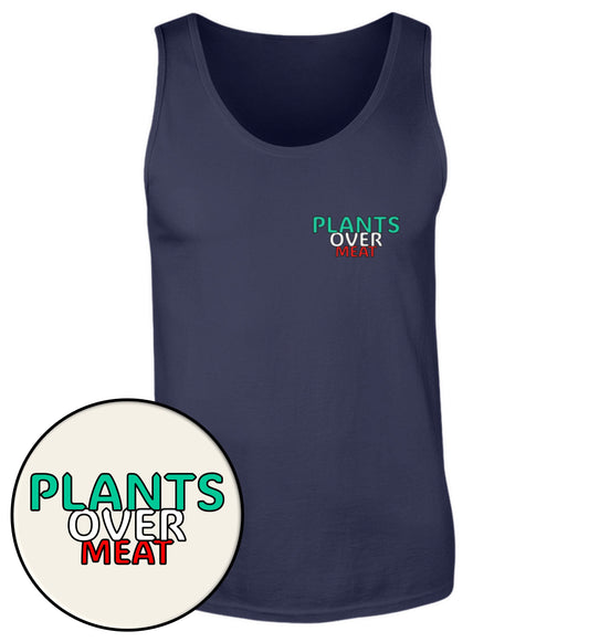 French Navy Tank Top – Plants over meat - Vegayn