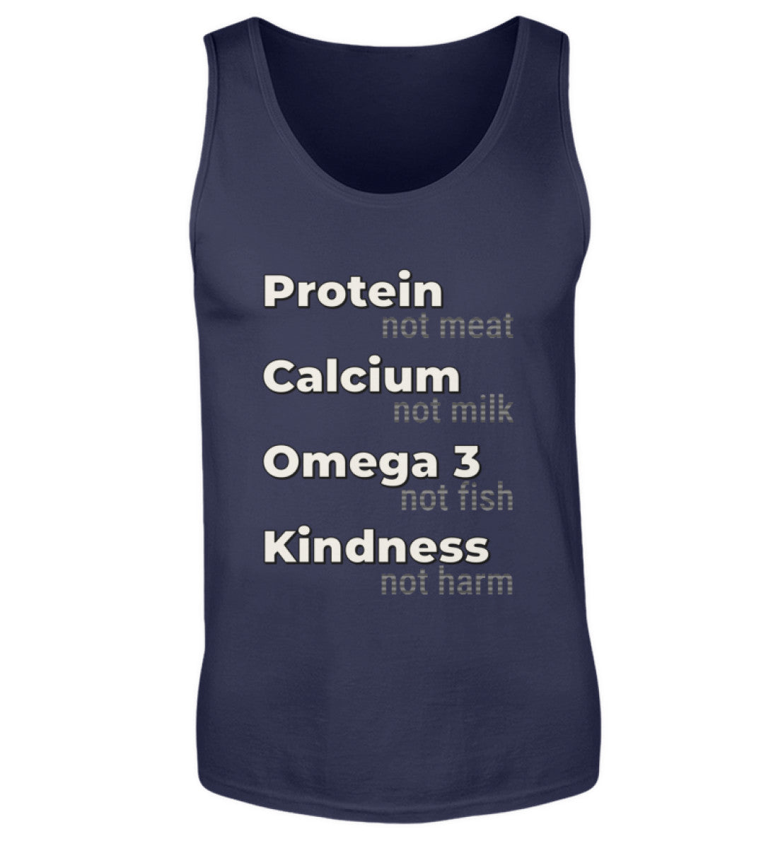 French Navy Tank Top – Protein, not meat... - Vegayn