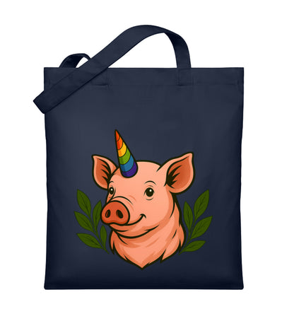 French Navy Tote Bag – Pig Queercorn - Vegayn