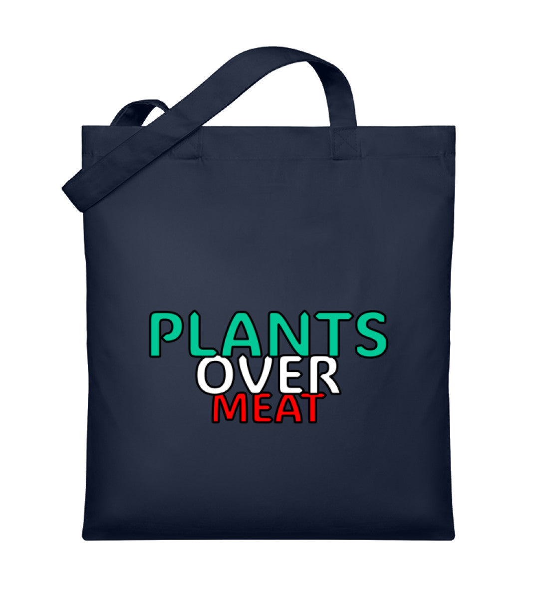 French Navy Tote Bag – Plants over meat - Vegayn