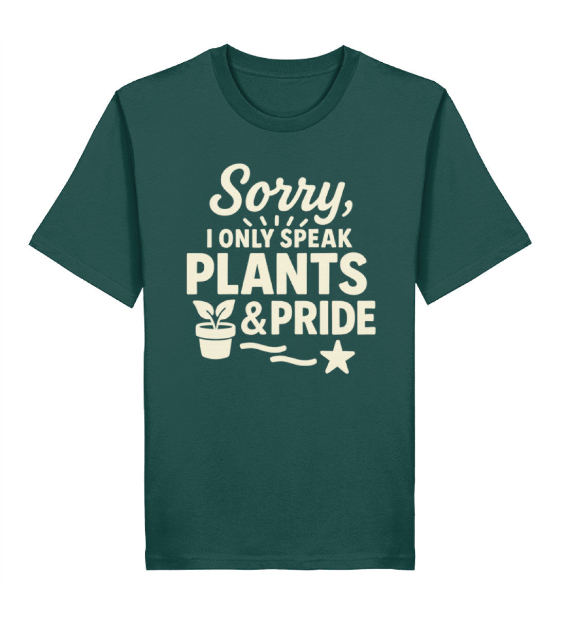 Glazed Green Classic T-Shirt – Sorry, I only speak Plants & Pride - Vegayn