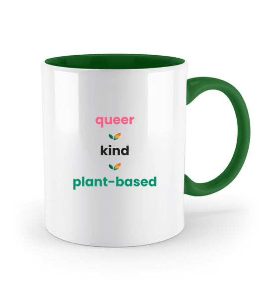 Go Green Two-coloured Mug – queer • kind • plant-based - Vegayn