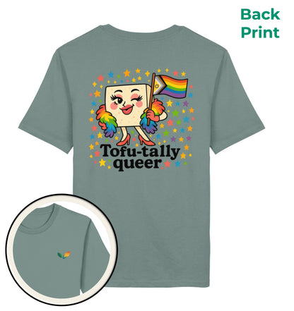 Green Bay Classic T-Shirt – Tofu-tally queer with boa - Vegayn