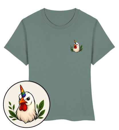 Green Bay Short-Fit T-Shirt – Chicken Queercorn - Vegayn