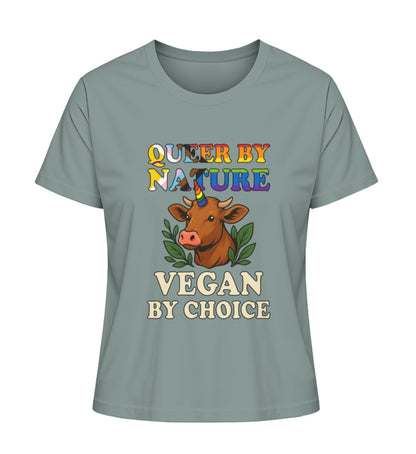 Green Bay Short-Fit T-Shirt Cow Unicorn – Queer by nature, Vegan by choice - Vegayn