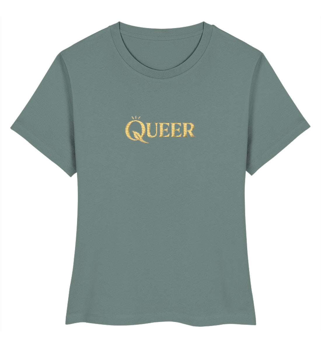 Green Bay Short-Fit T-Shirt Embroidery – Queer - Vegayn