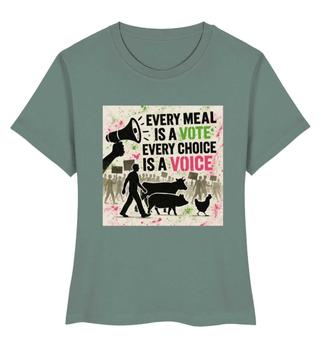 Green Bay Short-Fit T-Shirt – Every meal is a vote. Every choice is a voice. - Vegayn