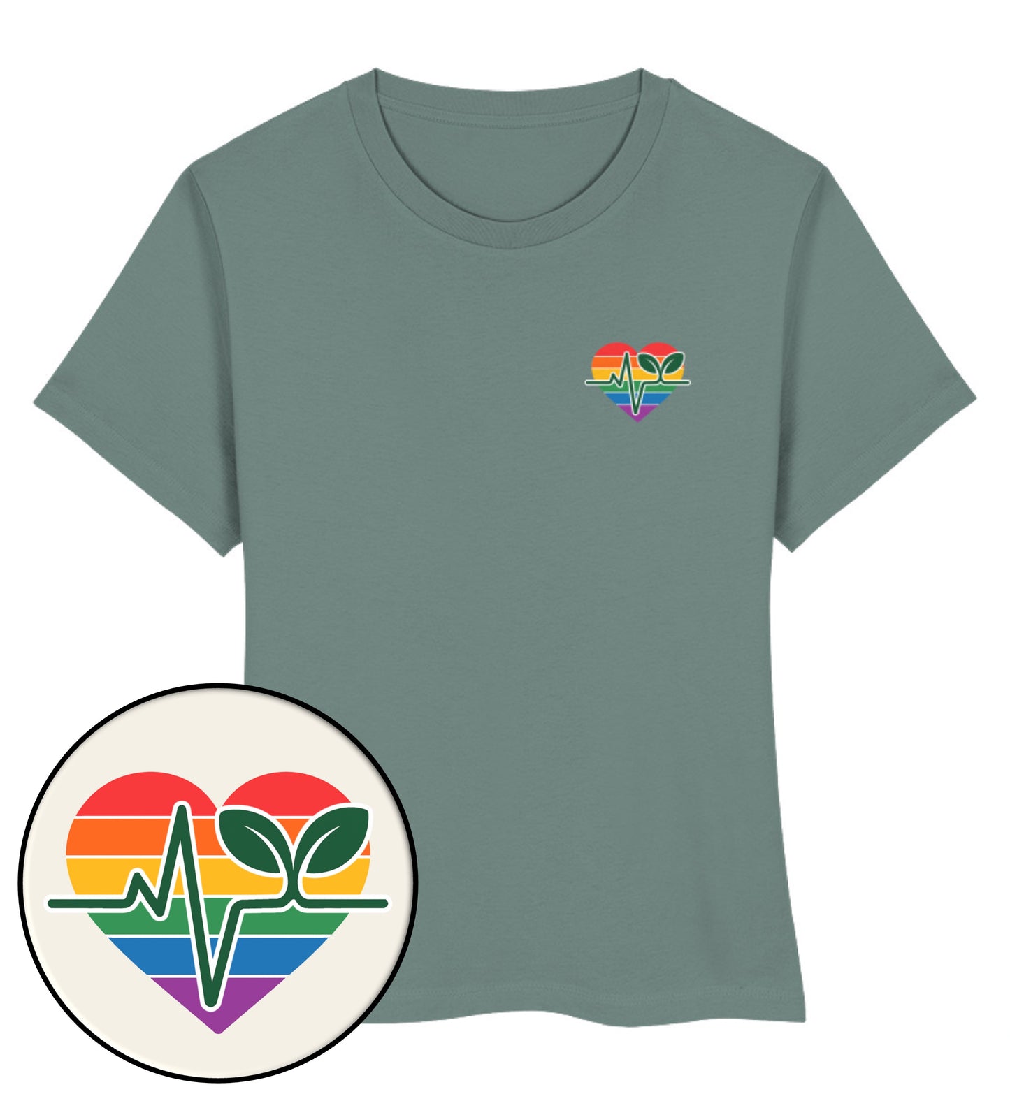 Green Bay Short-Fit T-Shirt – Queer-Vegan ECG - Vegayn