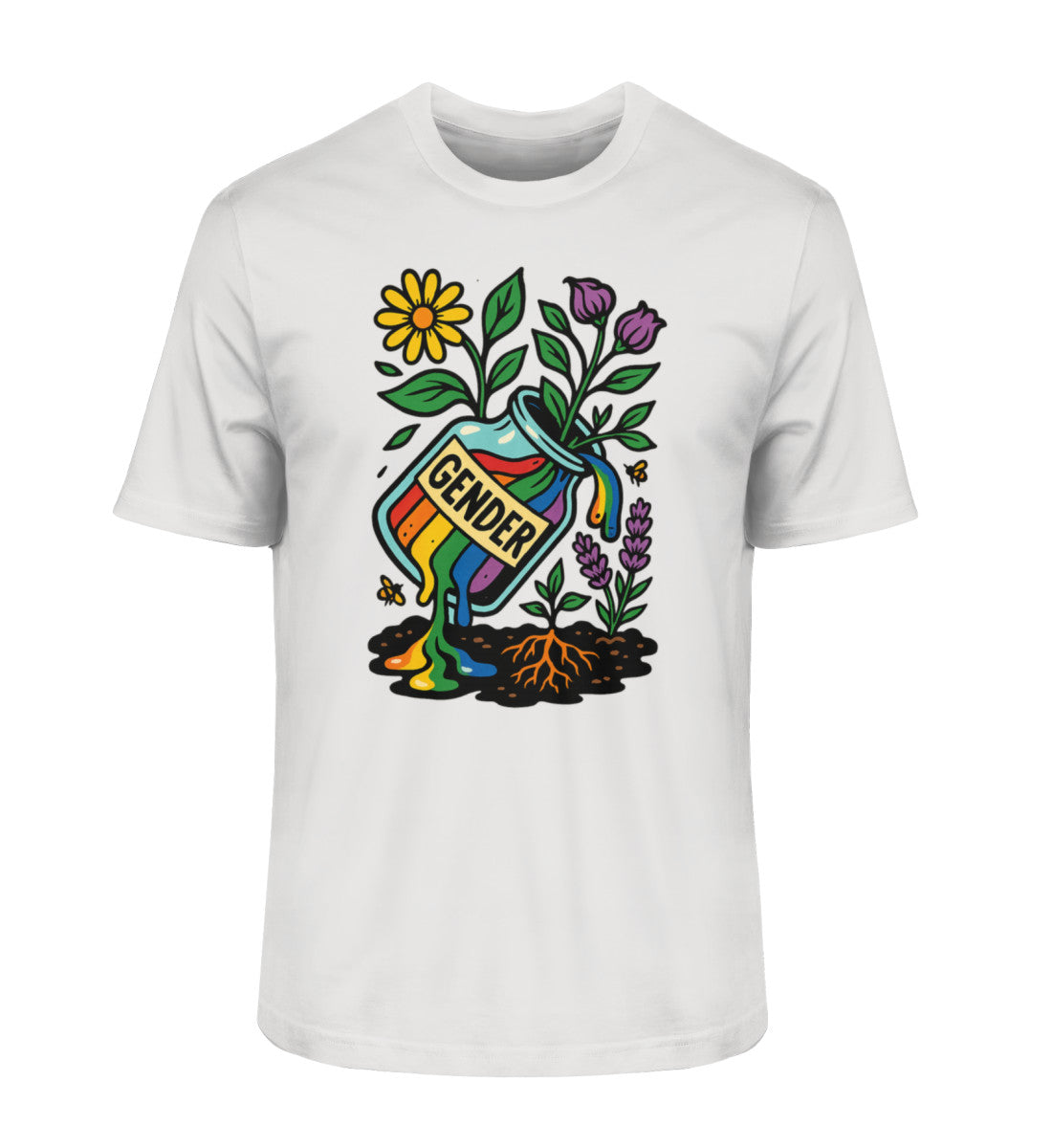 Heather Grey Classic T-Shirt – Gender - Vegayn