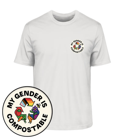Heather Grey Classic T-Shirt – My gender is compostable - Vegayn
