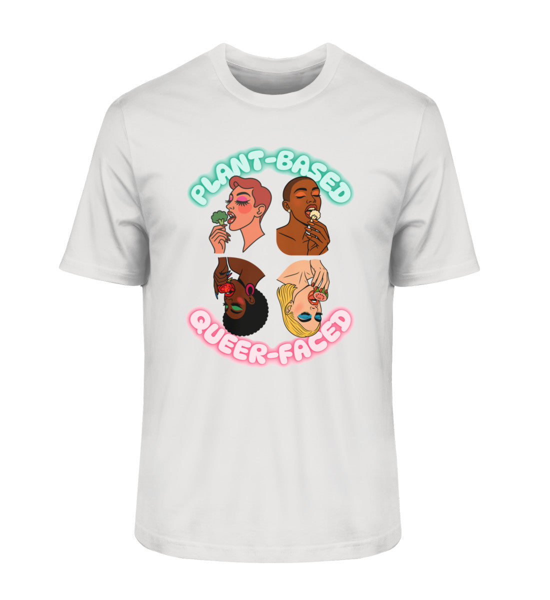 Heather Grey Classic T-Shirt – Plant-based, Queer-faced - Vegayn