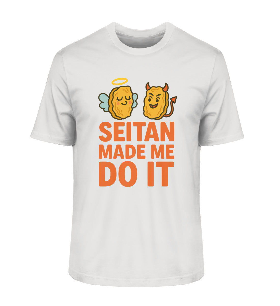 Heather Grey Classic T-Shirt – Seitan made me do it - Vegayn