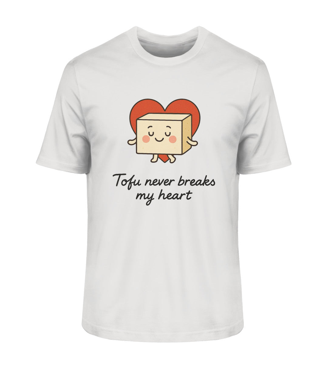 Heather Grey Classic T-Shirt – Tofu never breaks my heart - Vegayn