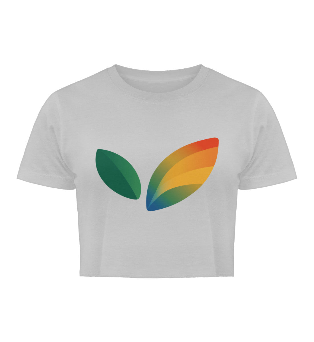 Heather Grey Cropped T-Shirt – Vegayn Leaf