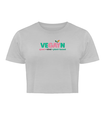 Heather Grey Cropped T-Shirt – Vegayn queer • kind • plant-based - Vegayn