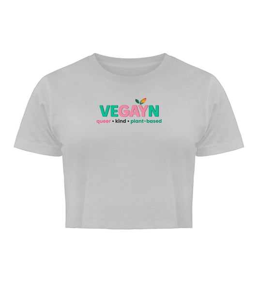 Heather Grey Cropped T-Shirt – Vegayn queer • kind • plant-based - Vegayn