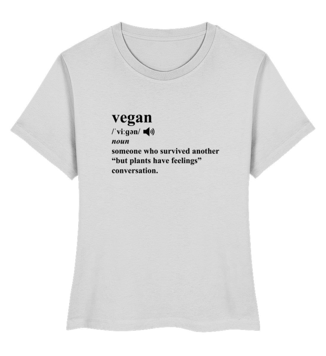 Heather Grey Short-Fit T-Shirt – Dictionary Vegan - Vegayn