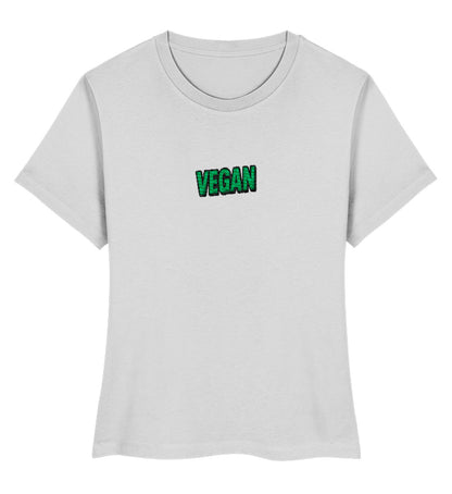 Heather Grey Short-Fit T-Shirt Embroidery – Vegan - Vegayn