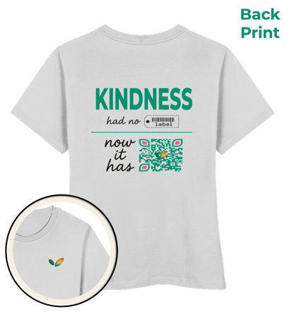 Heather Grey Short-Fit T-Shirt – Kindness had no label. Now it has - Vegayn