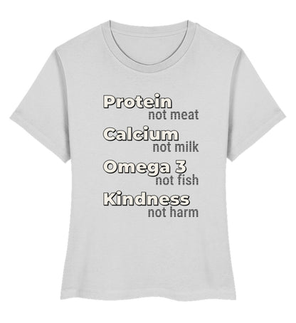 Heather Grey Short-Fit T-Shirt – Protein, not meat... - Vegayn