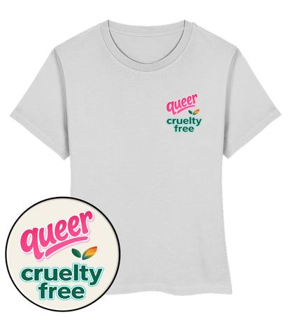 Heather Grey Short-Fit T-Shirt – Queer & cruelty-free - Vegayn