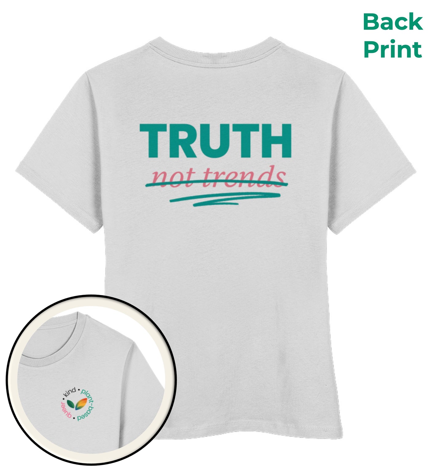 Heather Grey Short-Fit T-Shirt – Truth, not trends - Vegayn