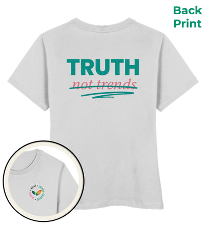 Heather Grey Short-Fit T-Shirt – Truth, not trends - Vegayn