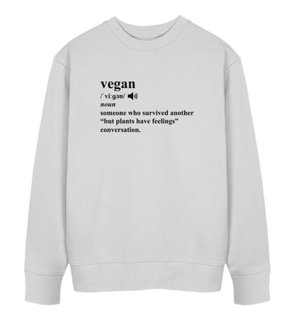 Heather Grey Sweatshirt – Dictionary Vegan - Vegayn