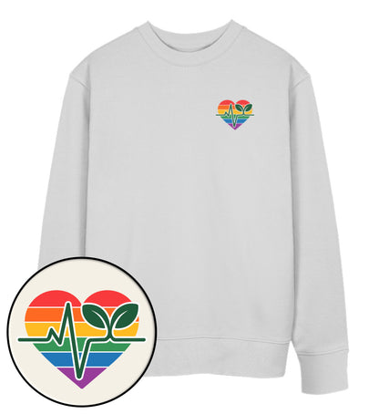 Heather Grey Sweatshirt – Queer-Vegan ECG - Vegayn